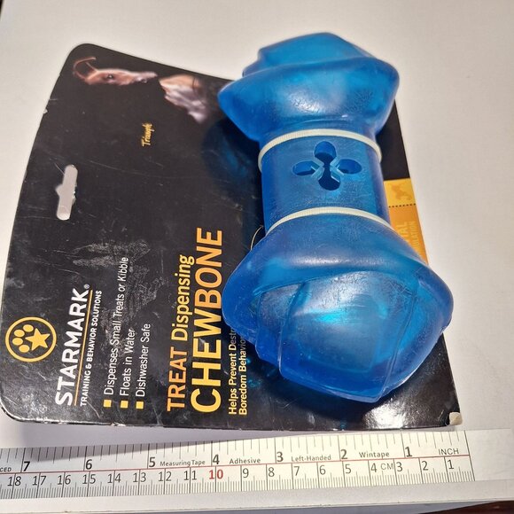 2 Starmark Treat Dispensing Chewbone For Dogs Lot Interactive Mental Stimulation - Picture 8 of 8
